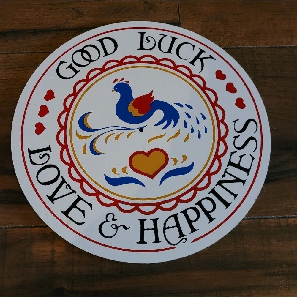 Conestoga‎ Crafts Haus-Segen Signs Set 2 Bless This House Good Luck Folk Art